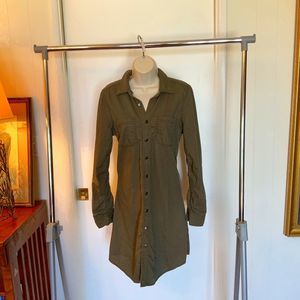 Olive Safari Shirtwaist Dress